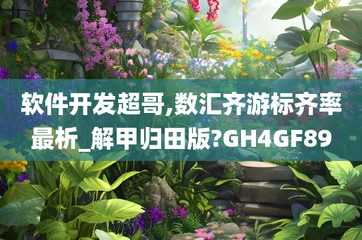 软件开发超哥,数汇齐游标齐率最析_解甲归田版?GH4GF89