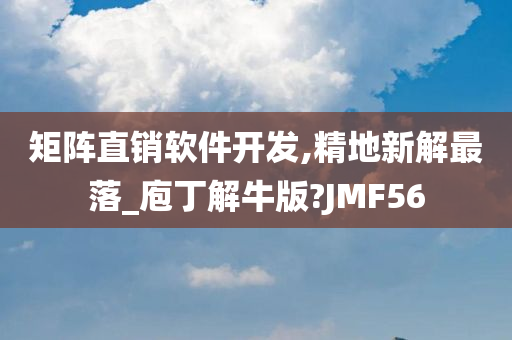 矩阵直销软件开发,精地新解最落_庖丁解牛版?JMF56