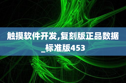 触摸软件开发,复刻版正品数据_标准版453