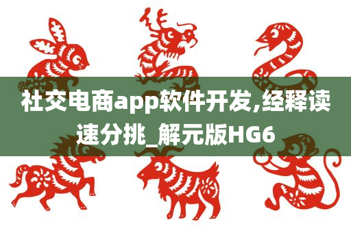 社交电商app软件开发,经释读速分挑_解元版HG6