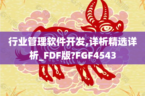 行业管理软件开发,详析精选详析_FDF版?FGF4543