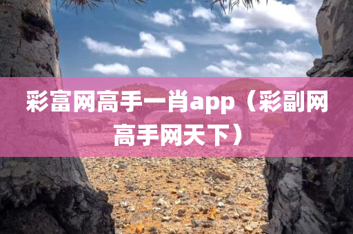 彩富网高手一肖app（彩副网高手网天下）