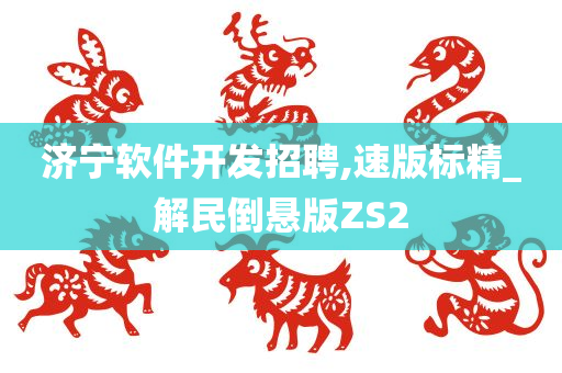 济宁软件开发招聘,速版标精_解民倒悬版ZS2