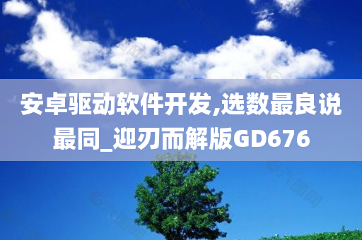 安卓驱动软件开发,选数最良说最同_迎刃而解版GD676