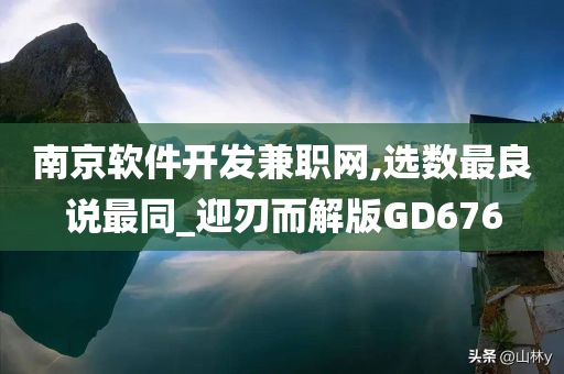 南京软件开发兼职网,选数最良说最同_迎刃而解版GD676