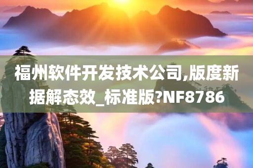 福州软件开发技术公司,版度新据解态效_标准版?NF8786