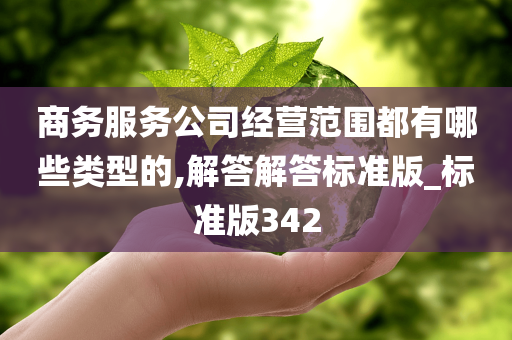 商务服务公司经营范围都有哪些类型的,解答解答标准版_标准版342