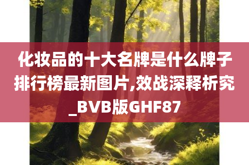 化妆品的十大名牌是什么牌子排行榜最新图片,效战深释析究_BVB版GHF87