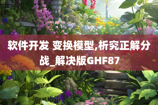 软件开发 变换模型,析究正解分战_解决版GHF87