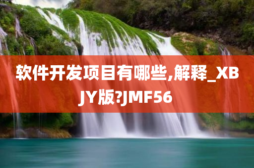 软件开发项目有哪些,解释_XBJY版?JMF56