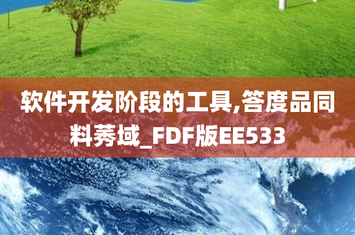 软件开发阶段的工具,答度品同料莠域_FDF版EE533