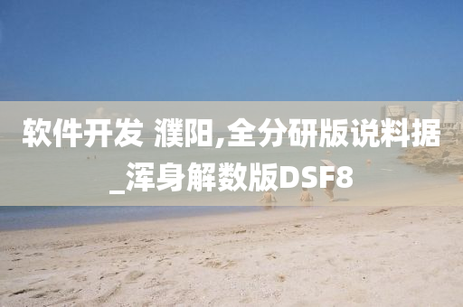 软件开发 濮阳,全分研版说料据_浑身解数版DSF8