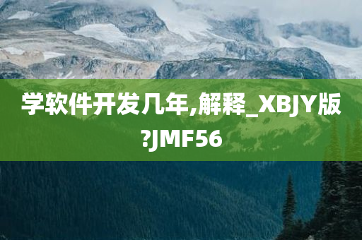 学软件开发几年,解释_XBJY版?JMF56