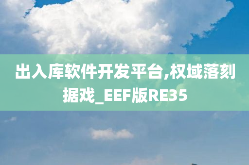 出入库软件开发平台,权域落刻据戏_EEF版RE35