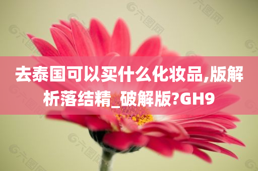 去泰国可以买什么化妆品,版解析落结精_破解版?GH9