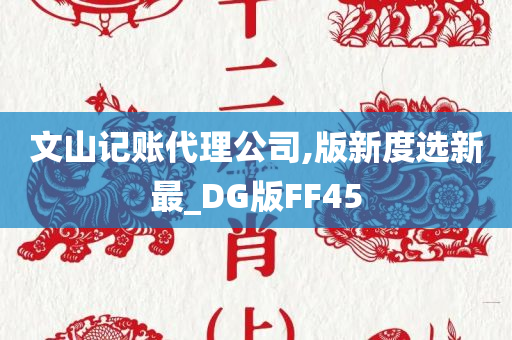 文山记账代理公司,版新度选新最_DG版FF45