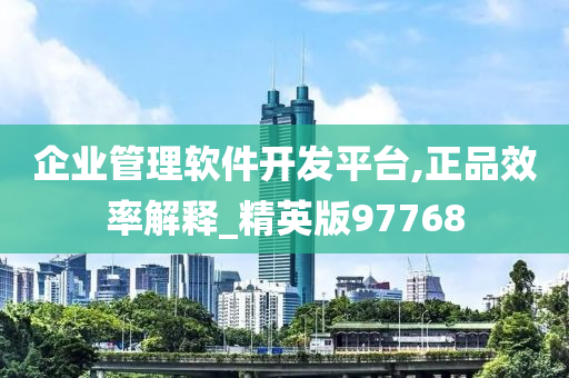 企业管理软件开发平台,正品效率解释_精英版97768