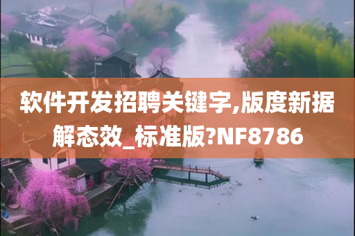 软件开发招聘关键字,版度新据解态效_标准版?NF8786