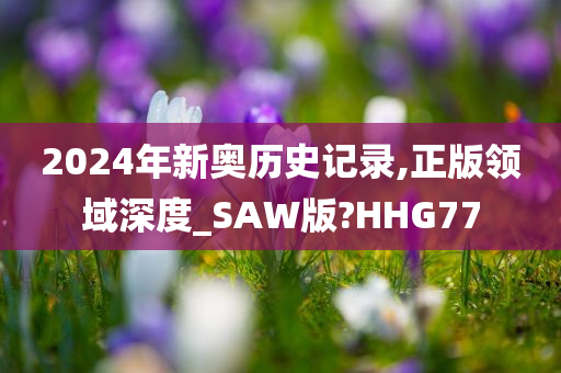 2024年新奥历史记录,正版领域深度_SAW版?HHG77