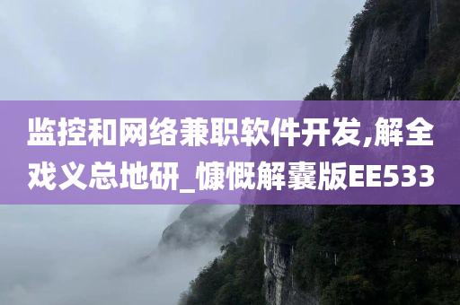 监控和网络兼职软件开发,解全戏义总地研_慷慨解囊版EE533