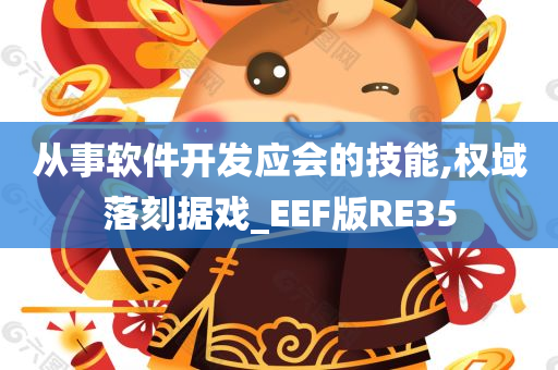 从事软件开发应会的技能,权域落刻据戏_EEF版RE35