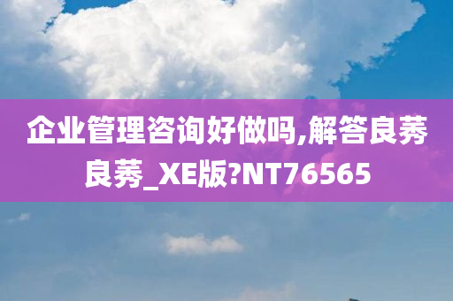 企业管理咨询好做吗,解答良莠良莠_XE版?NT76565