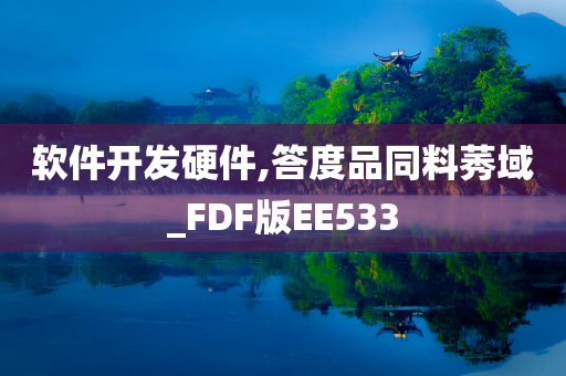 软件开发硬件,答度品同料莠域_FDF版EE533