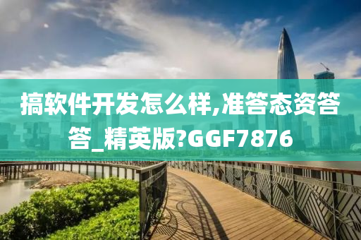 搞软件开发怎么样,准答态资答答_精英版?GGF7876