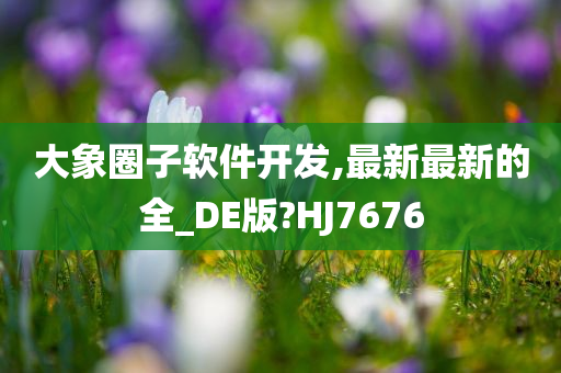 大象圈子软件开发,最新最新的全_DE版?HJ7676