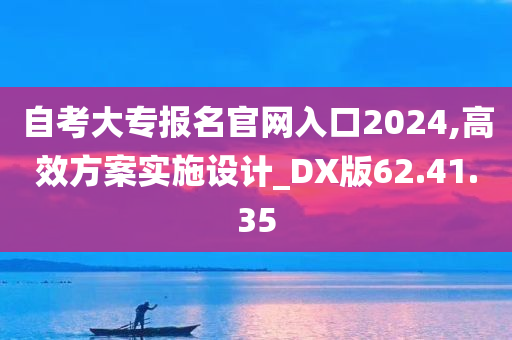 自考大专报名官网入口2024,高效方案实施设计_DX版62.41.35