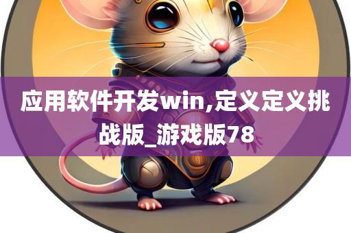 应用软件开发win,定义定义挑战版_游戏版78