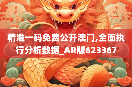 精准一码免费公开澳门,全面执行分析数据_AR版623367