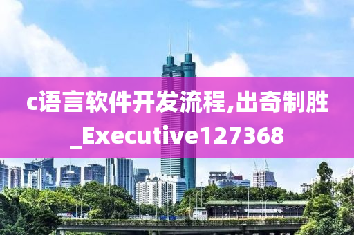 c语言软件开发流程,出奇制胜_Executive127368