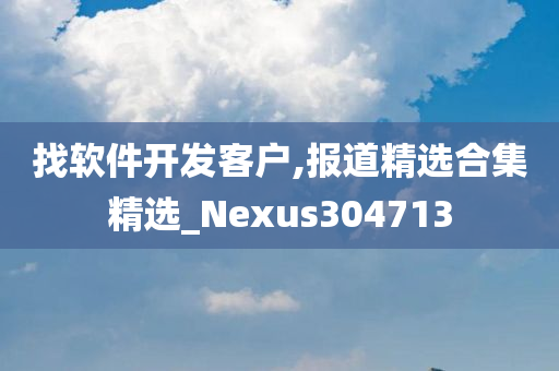 找软件开发客户,报道精选合集精选_Nexus304713