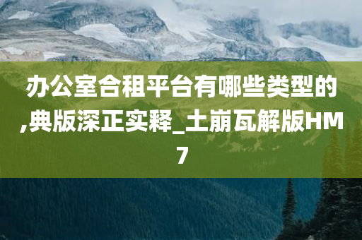 办公室合租平台有哪些类型的,典版深正实释_土崩瓦解版HM7