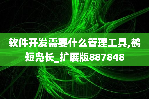 软件开发需要什么管理工具,鹤短凫长_扩展版887848