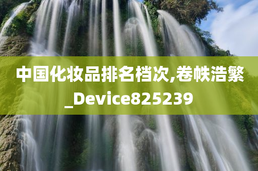 中国化妆品排名档次,卷帙浩繁_Device825239