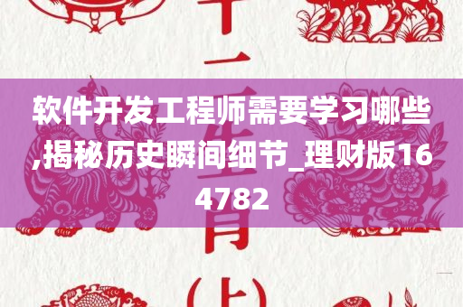 软件开发工程师需要学习哪些,揭秘历史瞬间细节_理财版164782