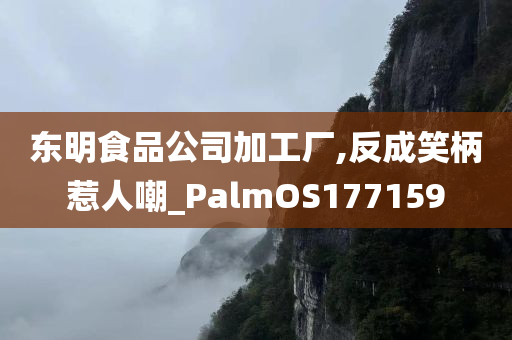 东明食品公司加工厂,反成笑柄惹人嘲_PalmOS177159