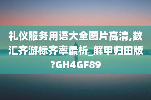 礼仪服务用语大全图片高清,数汇齐游标齐率最析_解甲归田版?GH4GF89