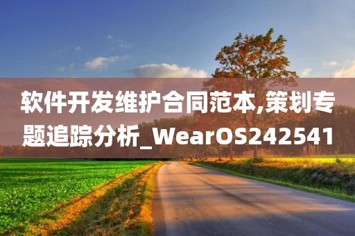 软件开发维护合同范本,策划专题追踪分析_WearOS242541