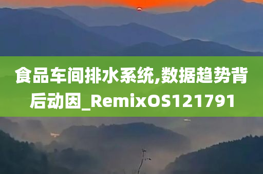 食品车间排水系统,数据趋势背后动因_RemixOS121791